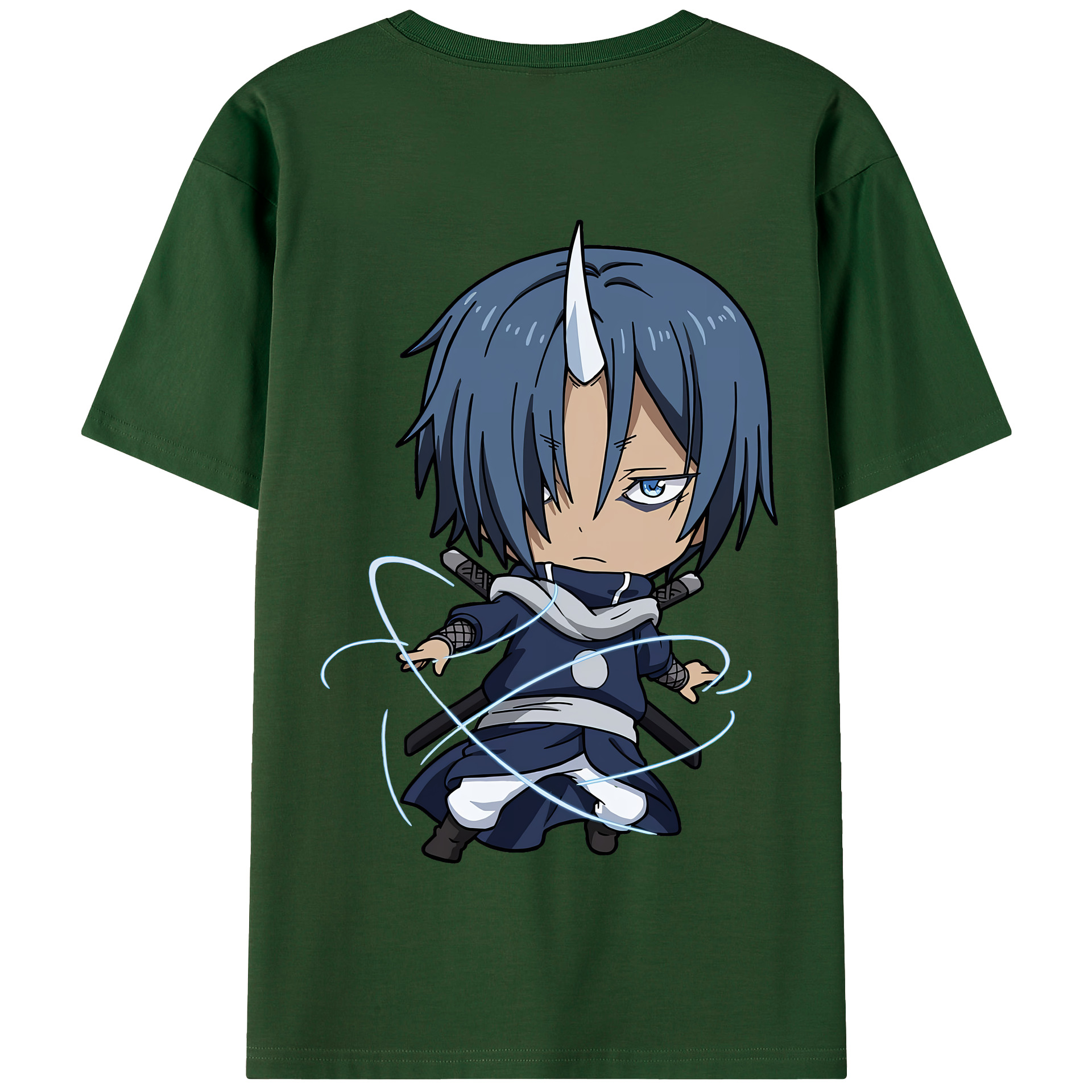 （画像用） 転スラ Regarding Reincarnated to Slime 綿100％半袖Tシャツ（背面プリント）